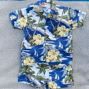 Hilo Hattie Hawaiian Shirt & Shorts Set Boys 2T